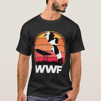 T-shirt Wwf Lutte Pandas