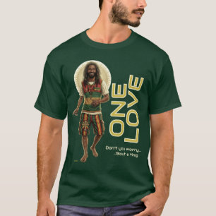 T-shirt WWJD Vibes Reggae, Jésus au Quotidien, Rasta Un Am