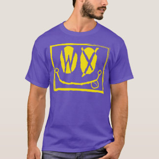 T-shirt WY Eyes Wyoming Grunge Souriant Visage Jaune