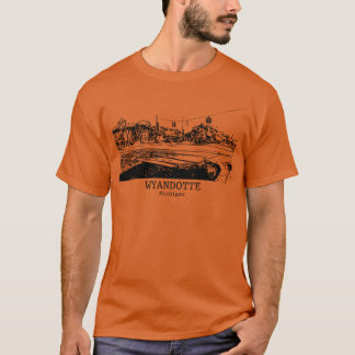 T-shirt Wyandotte Michigan girl retro