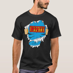 T-shirt Wyatt Name Superhero cadeau pour les garçons nommé