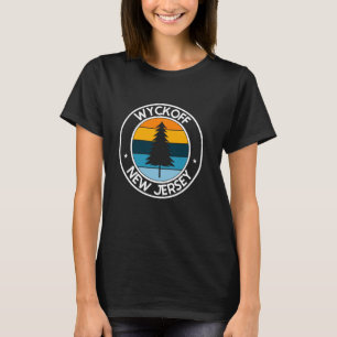 T-shirt Wyckoff New Jersey NJ USA City Pride Retro Sunset