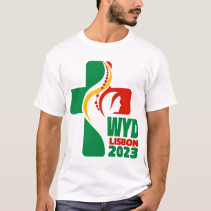 T-shirt WYD World Youth Day Lisbonne 2023 logo officiel