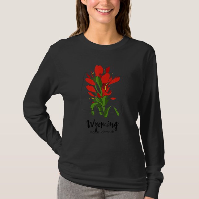 T-shirt Wyoming Indian Paintbrush Flower (Devant)