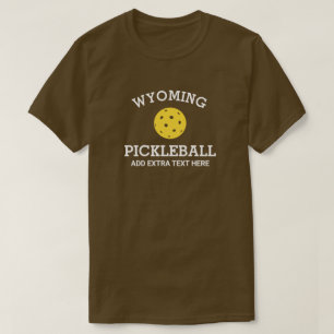 T-shirt Wyoming Pickleball Club Nom du partenaire Personna