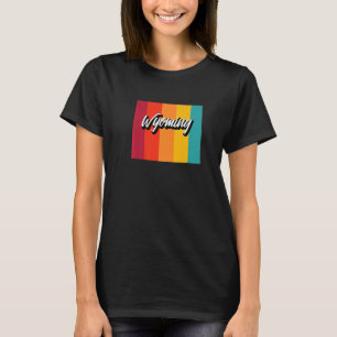 T-shirt Wyoming vintage Retro les années 70 Stripes Wyomin