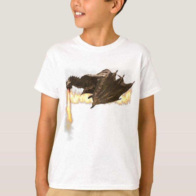 T-shirt Wyvern de dragon de respiration incendie (Devant)
