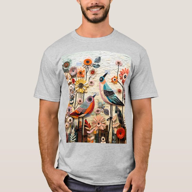 T-shirt X9 design filigrané - Pour les fleurs d'amour des  (Devant)