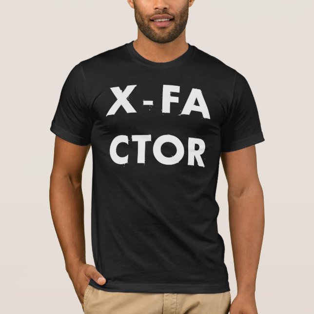 T-shirt X-Facteur - noir classique (Devant)