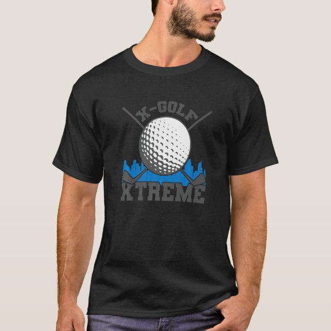 T-shirt X Golf Xtreme Golf Ball and Golf Club (Devant)