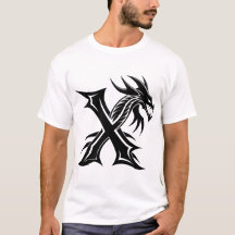 T-shirt X Lettre Art