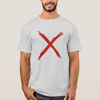 T-shirt X marque le point