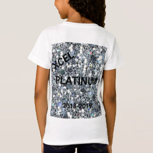 T-Shirt Xcel Platinum Girls Gymnastique personnalisée TShi
