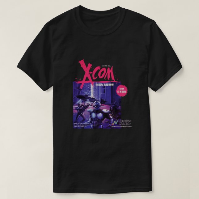 T-shirt XCOM UFO Defense Japonais Ver  (Design devant)