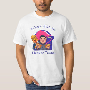 T-shirt Xi Jinping Aime Les Tacos De Poulet