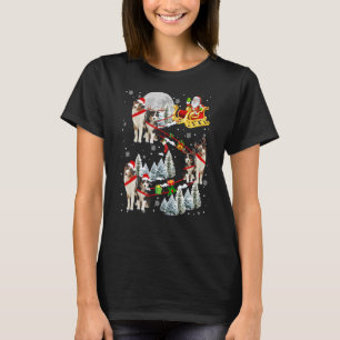 T-shirt Xmas Australian Shepherd Sledge Christmas Sledge S