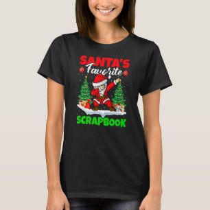 T-shirt Xmas Dabbing Père Noël S Favori Scrapbook Noël