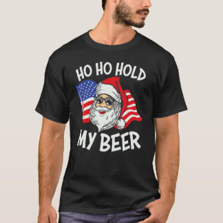 T-shirt Xmas En Juillet Santa Ho Ho 4ème Noël Mignon Graph