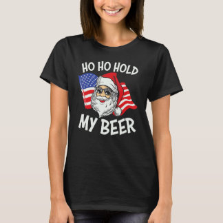 T-shirt Xmas In July Santa Ho Ho 4th Christmas Cute  Graph