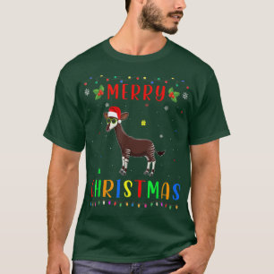 T-shirt Xmas Light Okapi Design Matching