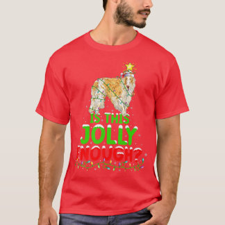 T-shirt Xmas Lighting Is This Jolly Enough Borzoi Christma