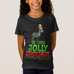 T-Shirt Xmas Lighting Is This Jolly Enough Mule Christmas