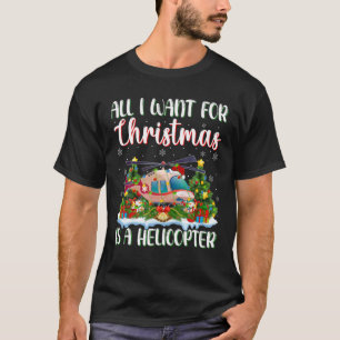 T-shirt Xmas Lighting Père Noël Tout Ce Que Je Veux Pour