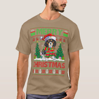 T-shirt Xmas Lighting Ugly Cavalier King Charles Spaniel C