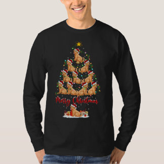 T-shirt Xmas Lights style sucré moche Père Noël Aardvark C