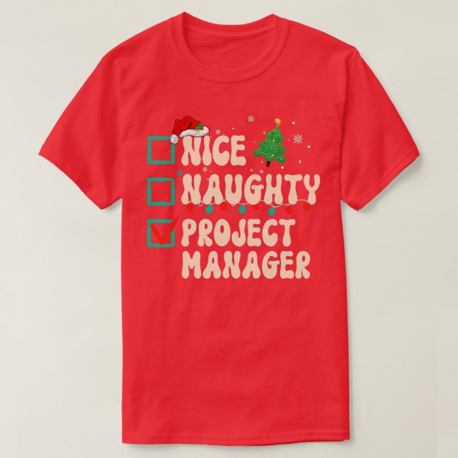 T-shirt Xmas List Père Noël (Design devant)