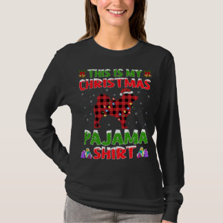 T-shirt Xmas Père Noël C'Est Mon Pyjama De Noël Schipperke