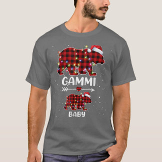 T-shirt Xmas Plaid Bear Gammi Baby Polar Grossesse Announc