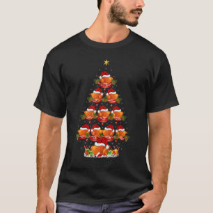 T-shirt Xmas Vacances Chapeau de Père Noël Poulet Rôti Ar