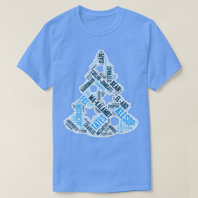 T-shirt XMAS Wycombe Wanderers Arbre de Noël  (Design devant)