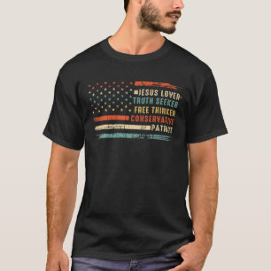 T-shirt Xnko Vintage Jésus Vérité à la recherche libre
