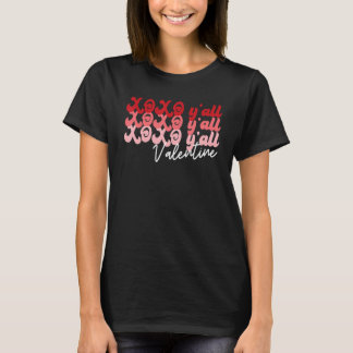 T-shirt XO XO Y'all Valentine Joyeux Valentines Couple