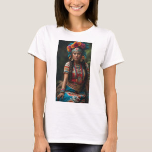T-shirt Xochiquetzal - déesse aztèque de l'amour et de la 