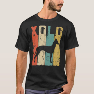T-shirt Xolo Xoloitzcuintle Meican Chien Sans Poils Vintag