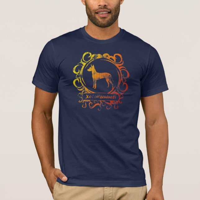 T-shirt Xoloitzcuintli patiné chic (Devant)