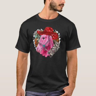 T-shirt Xoxo Cheval Rose Cheval Cheval Cheval Leopard West