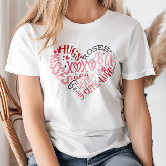 T-shirt XOXO Coeurs Amour & Baisers Saint Valentin