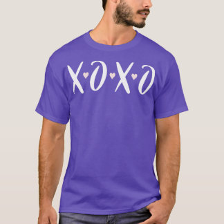 T-shirt XOXO Coeurs minuscules roses Valentines Jour des c