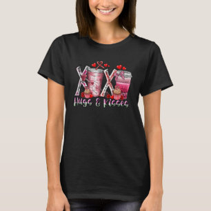 T-shirt Xoxo Hugs et baisers Boissons occidentales Café Va