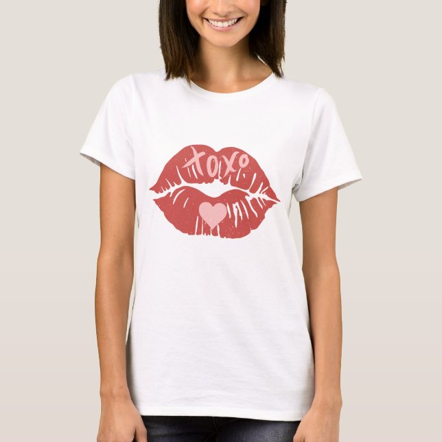 T-shirt XOXO Lips Saint Valentin (Devant)
