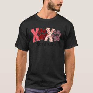 T-shirt XOXO Paws Saint-Valentin Chien Chat Graphique Jour