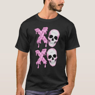 T-shirt Xoxo Skeleton Crâne Horreur anti Saint Valentin Me