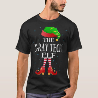 T-shirt Xray Tech Elf Funny Matching Pajama Group Christma