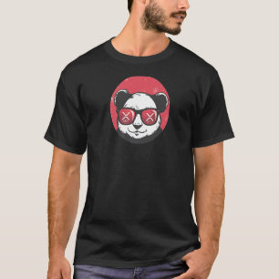 T-shirt Xrp Cute Crypto Panda Lunettes de soleil Rétro