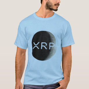 T-shirt xrp, logo de lune, hommes