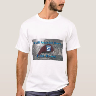 T-shirt XVIII corps aéroportés - béret rouge célèbre